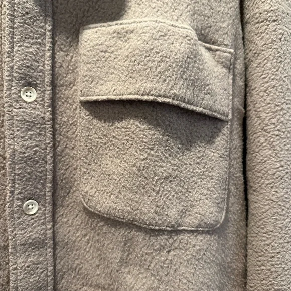 PINK - VS -Button-Up Shirt in Taupe - Picture 9 of 12